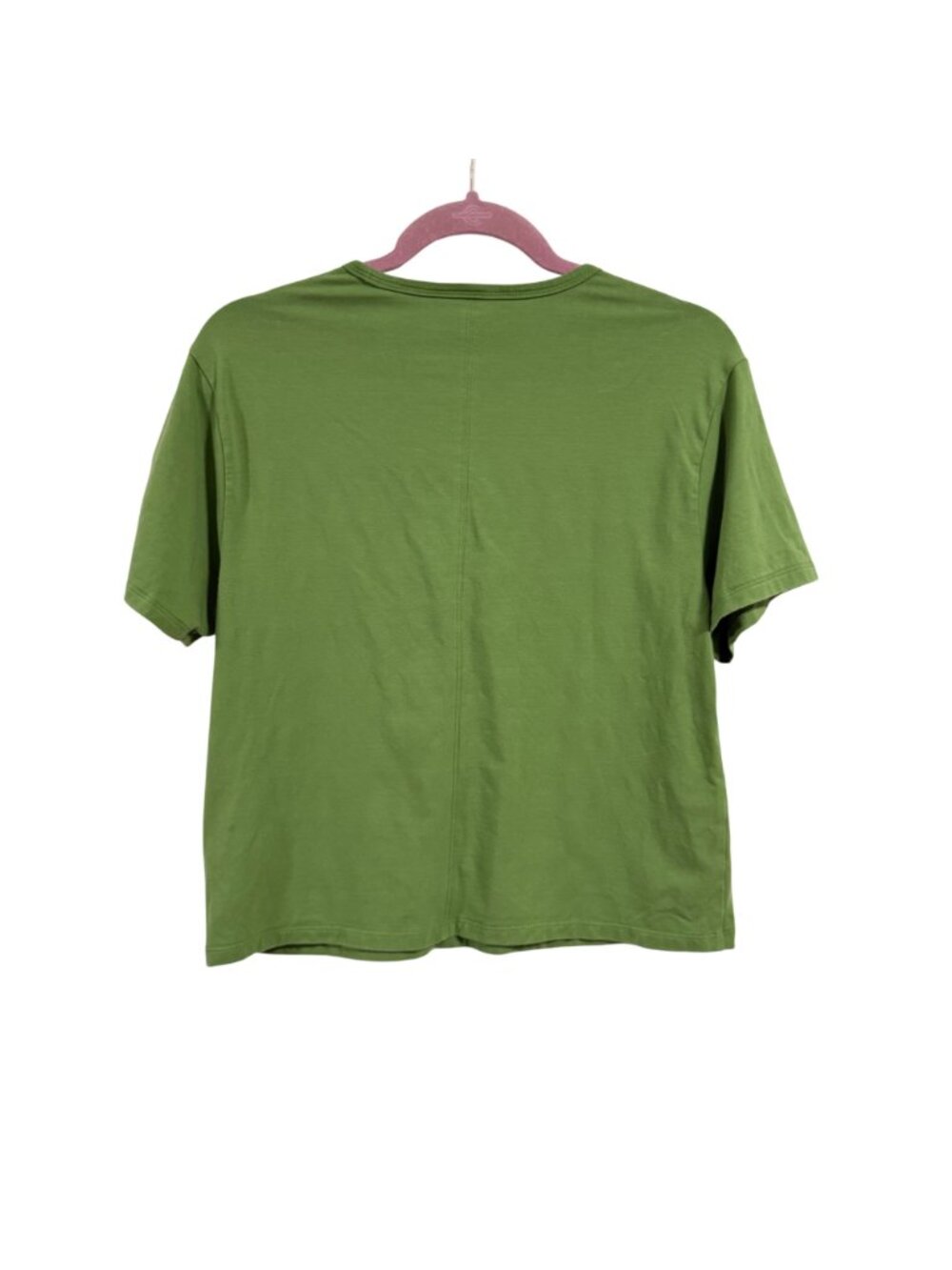 Athleta Essential Green Short Sleeve Tee Size M - Picture 4 of 6
